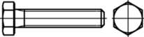Croquis 2 Vis hexagonale entièrement filetée DIN EN ISO 4017