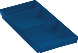 Article picture Regalkasten L400xB240xH65mm blau PP KAPP