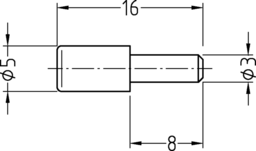 Sketch Duplo shelf support 3/5 X 16
