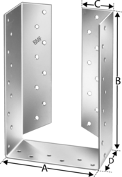 Schizzo Joist hanger BSIL SIMPSON