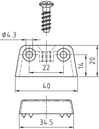 Schizzo Trapeze fitting not pre-assy
