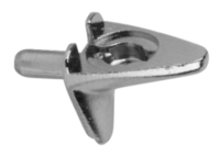 Artikelbild Bodenträger Zamak mit einem Zapfen für 3 mm Lochreihe