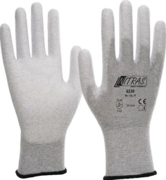 Image de l'article Handschuhe 6230 Gr.9 grau/weiß EN 388,EN