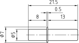 Sketch Duplo shelf support 5/5 x 21.5