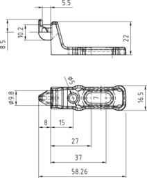 Schizzo Rear panel holder long type 2
