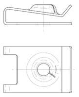 Croquis 2 feuille d'écrou a.alésage