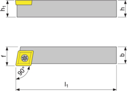 Schizzo Klemmdrehhalter SCACL 1616 H09 li. brün.