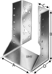 Schizzo Joist hanger BSI SIMPSON