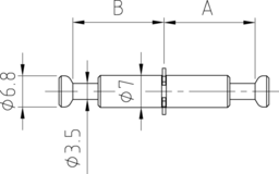 Schizzo Center wall bolt+ring middle