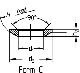 Schizzo SHB BALL Form C DIN 6319
