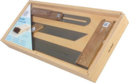 Image de l'article Tischler-Set 300 mm 3-teilig Edelstahl / Nussbaum rostfrei HEDUE