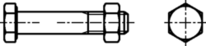 Skizze 2 Sechskantschrauben   4.6 Mu "CE-konform nach EN 15048"