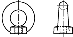 Croquis 2 Anneau similaire à DIN 582