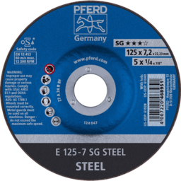 Articolo immagine Schruppscheibe SG STEEL D125xS7,2mm gekr