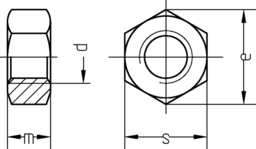 Schizzo 6KT MU FG DIN 934