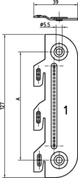 Sketch Bed hook No.I w.2 holes