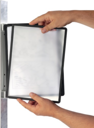 Articolo immagine Wandhalter 5 Sichttafeln blau m.Profilra