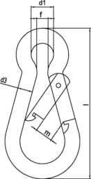 Schizzo Karab.h.DIN 5299,Form C L.100mm Drahtstä