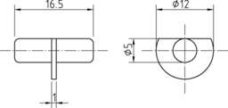 Sketch Shelf support w.half middleSHB