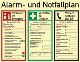 Articolo immagine Alarm-/Notfallplan ASR A1.3/DIN EN ISO 7
