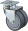Article picture Doppel-Lenkrolle 75mm 80kg o.Festst.Gum.