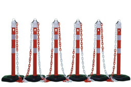 Articolo immagine Sperrpfostenset PPC rot/weiß m.Sechskant