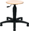 Artikelbild Drehhocker m.Bodengl.Buche natur Sitz-H.