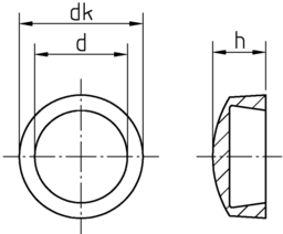 Skizze Kappen Nr. 10 (Abdeckkappen f. Kappenschr.)