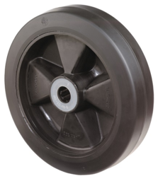 Article picture Ersatzrad D.125mm Trgf.140kg Gum.schwarz