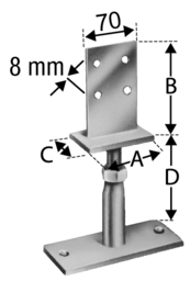 Sketch Column base PVIBG SIMPSON