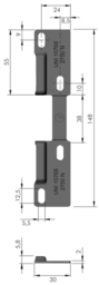 Schizzo Suspension rail WP1