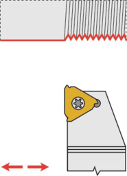 Schizzo Klemmdrehhalter SER 1616 H16 re. Außendr