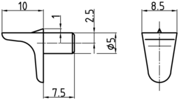 Schizzo Shelf support type 1 mini