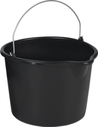 Articolo immagine Baueimer 12l m.Tülle schwarz PE