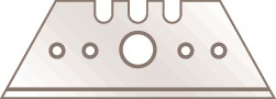 Image de l'article Trapezklinge Nr.5232 L53xB19xS0,63mm m.L