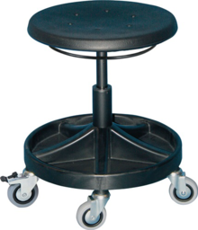 Articolo immagine Drehhocker m.Rl.PU-Schaum schwarz Sitz-H