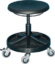 Artikelbild Drehhocker m.Rl.PU-Schaum schwarz Sitz-H