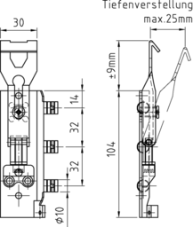 Schizzo Cabinet hanger left version