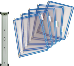 Articolo immagine Wandhalter 10 Sichttafeln blau m.Drahtra