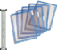 Articolo immagine Wandhalter 10 Sichttafeln blau m.Drahtra
