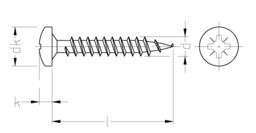 Esquisse JD-79 Spanplattenschrauben Pan-Head-Z