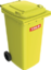 Articolo immagine Müllgroßbehälter 240l HDPE gelb fahrbar,