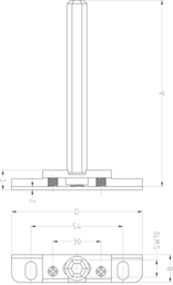 Sketch bottom door adjustable, assy