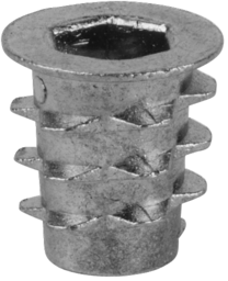 Artikelbild Zamak-Einschraubmuttern konisch mit Bund und Innensechskant