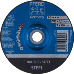 Articolo immagine Schruppscheibe SG STEEL D180xS8,3mm gekr