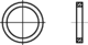 Skizze 2 Dichtringe, Form A, Cu