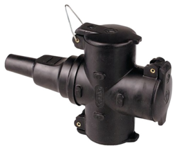Article picture Hängekupplung 10-16A 250V schw. IP44 Vol