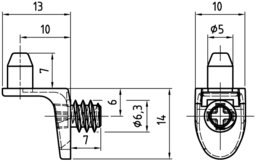 Schizzo Shelf support type 3 mini