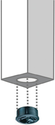 Sketch Kunststoffglocke D.52mm Trgf.50kg Einpre