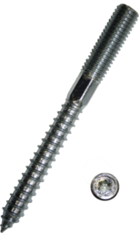 Artikelbild Stockschrauben mit reduziert gewalztem Holzgewinde und I-Stern